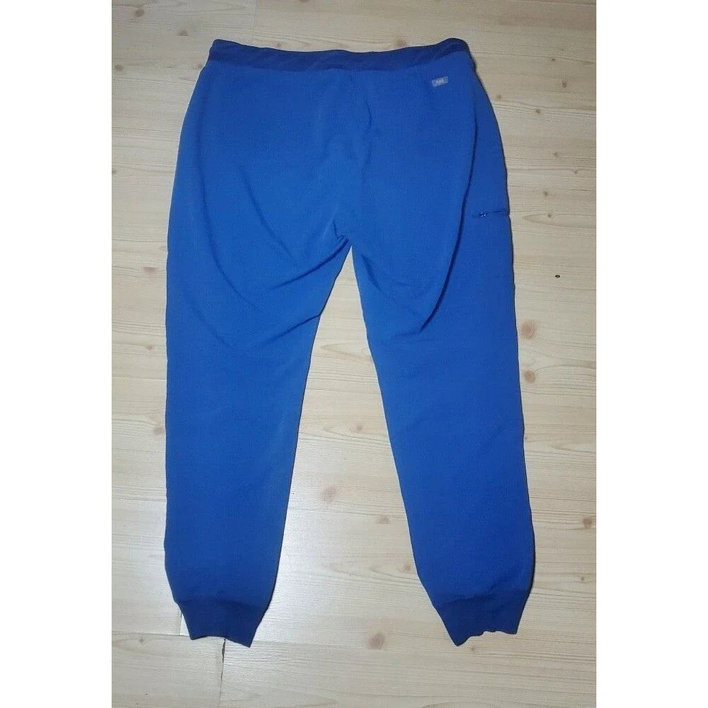 Figs Technical Collection Scrub Pants XLT X-Large Blue Polyester Nursing Hospita